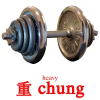 重 chung cartes de vocabulaire
