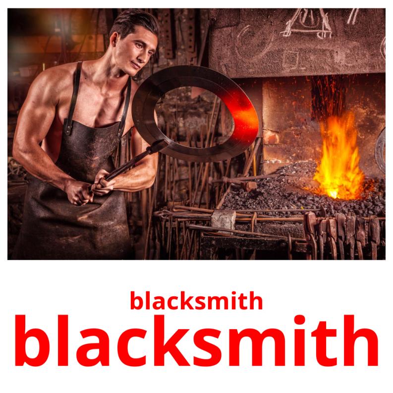 blacksmith flashcards illustrate