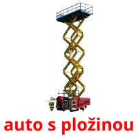 auto s pložinou Tarjetas didacticas