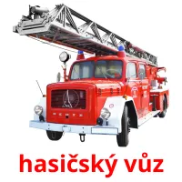 hasičský vůz Tarjetas didacticas