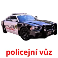 policejní vůz Tarjetas didacticas