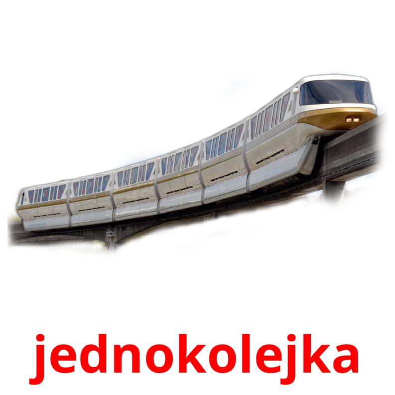 jednokolejka cartões com imagens