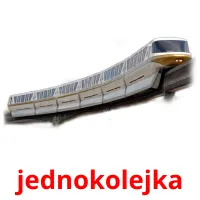 jednokolejka Tarjetas didacticas