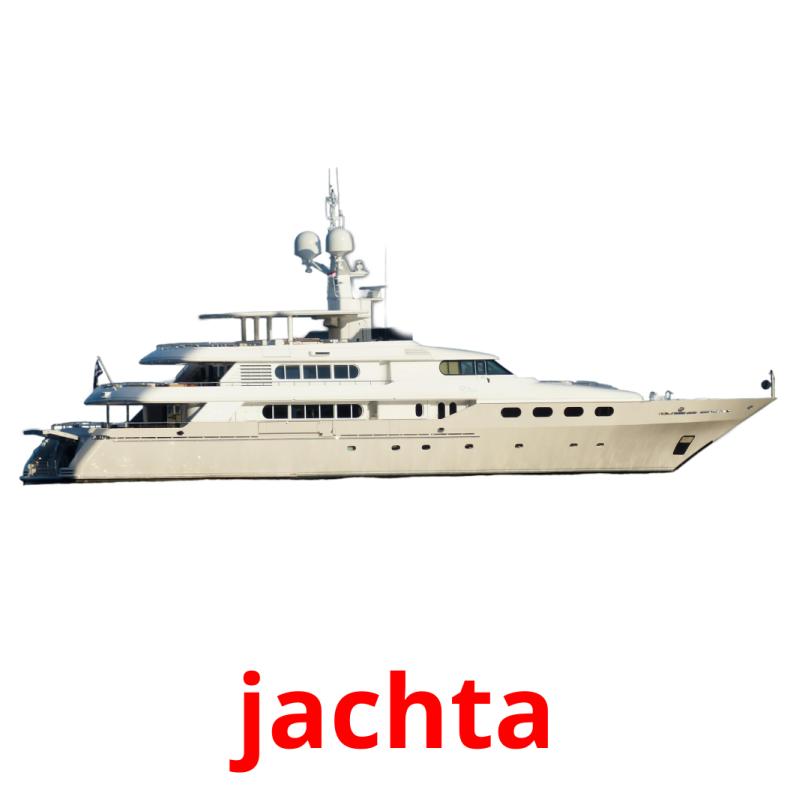 jachta picture flashcards