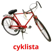 cyklista Tarjetas didacticas