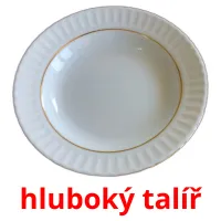 hluboký talíř Tarjetas didacticas