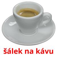 šálek na kávu card for translate