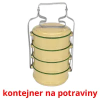 kontejner na potraviny Bildkarteikarten