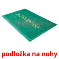 podložka na nohy Tarjetas didacticas