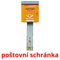 poštovní schránka Tarjetas didacticas