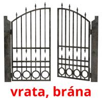 vrata, brána picture flashcards