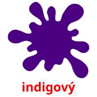 indigový picture flashcards