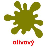 olivový picture flashcards