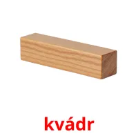 kvádr flashcards illustrate