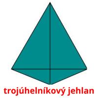 trojúhelníkový jehlan Bildkarteikarten