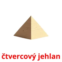 čtvercový jehlan flashcards illustrate