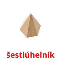 šestiúhelník flashcards illustrate