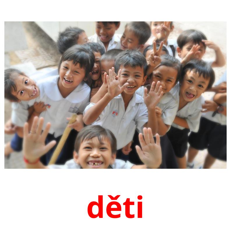 děti picture flashcards