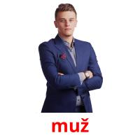 muž picture flashcards