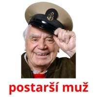 postarší muž Tarjetas didacticas