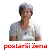 postarší žena Tarjetas didacticas