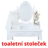 toaletní stoleček picture flashcards