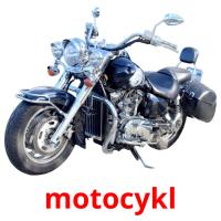motocykl flashcards illustrate