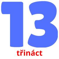 třináct Tarjetas didacticas