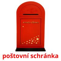 poštovní schránka card for translate