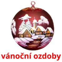 vánoční ozdoby Tarjetas didacticas