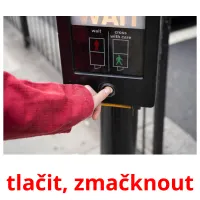 tlačit, zmačknout Tarjetas didacticas