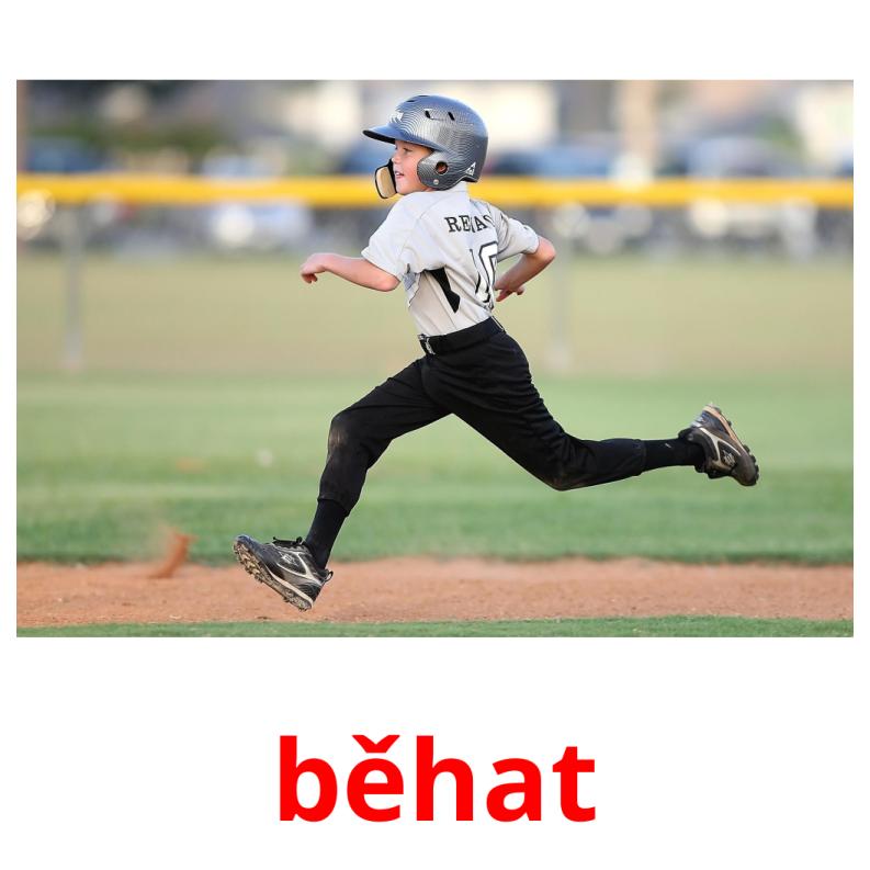 běhat picture flashcards