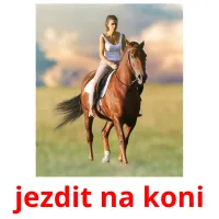 jezdit na koni Bildkarteikarten