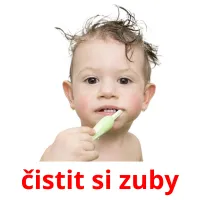 čistit si zuby Tarjetas didacticas