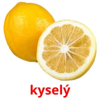 kyselý flashcards illustrate