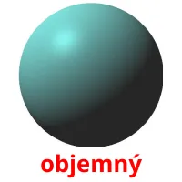 objemný flashcards illustrate