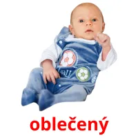 oblečený flashcards illustrate