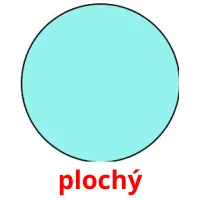 plochý flashcards illustrate