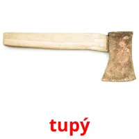 tupý flashcards illustrate