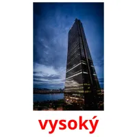 vysoký picture flashcards