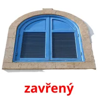 zavřený picture flashcards