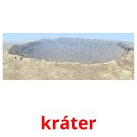 kráter cartões com imagens