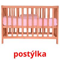 postýlka picture flashcards