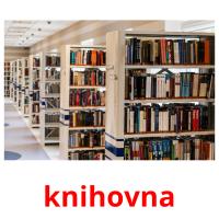 knihovna picture flashcards