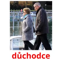 důchodce picture flashcards