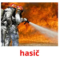 hasič picture flashcards