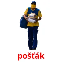 pošťák picture flashcards