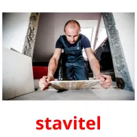 stavitel picture flashcards