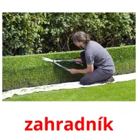 zahradník picture flashcards