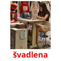 švadlena picture flashcards